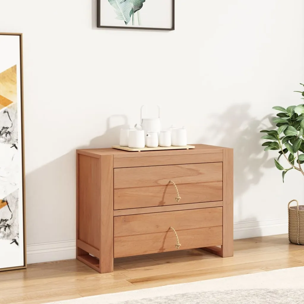 vidaXL Credenza 80x30x60 cm in Legno Massello di Teak