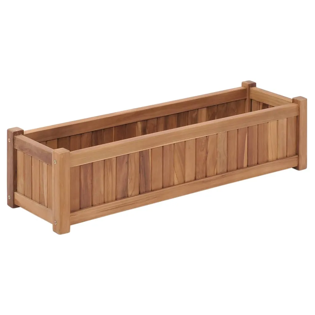 vidaXL Letto Rialzato da Giardino 100x30x25 cm in Massello di Acacia