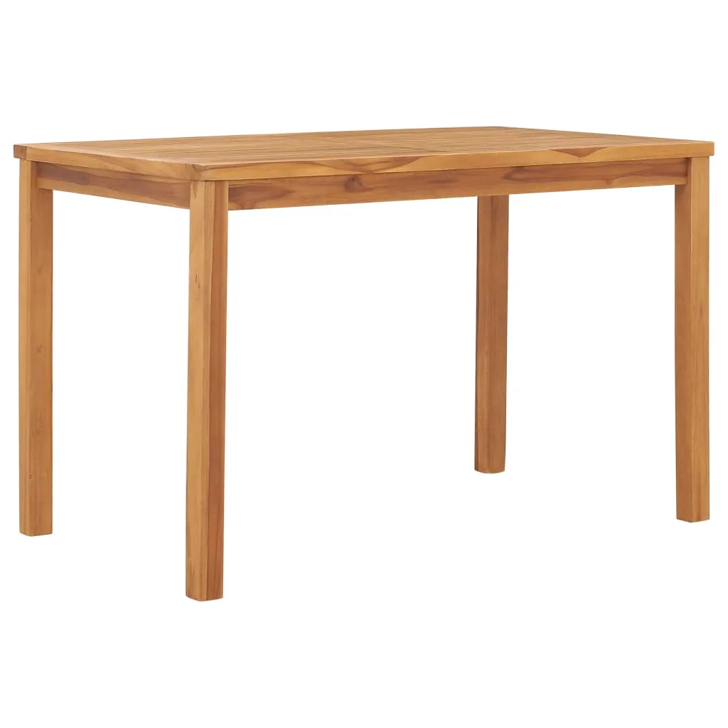 vidaXL Tavolo da Pranzo per Giardino 120x70x77 cm in Massello di Teak