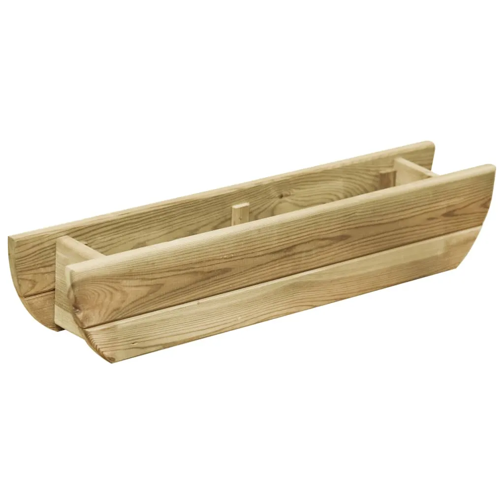 vidaXL Letto Rialzato Giardino 80x16x16 cm Legno di Pino Impregnato