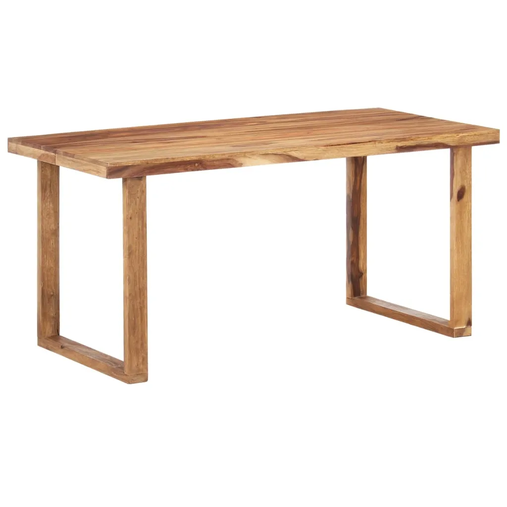 vidaXL Tavolo da Pranzo 160x80x76 cm in Legno Massello di Sheesham