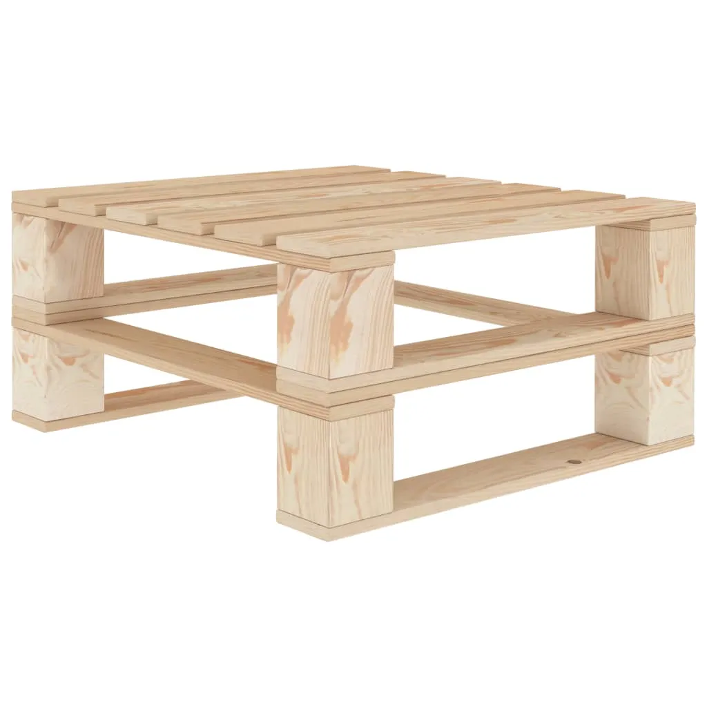 vidaXL Tavolo da Giardino su Pallet in Legno