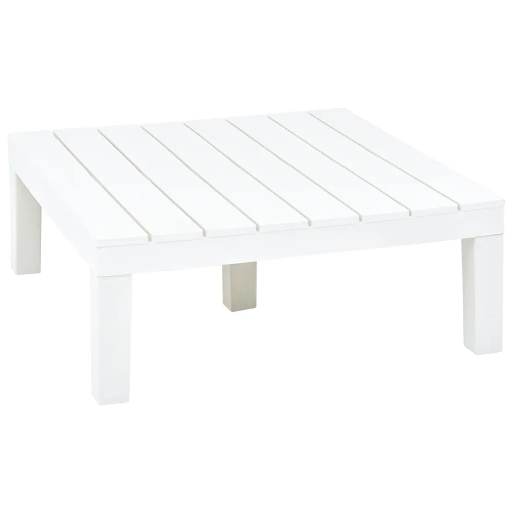 vidaXL Tavolo da Giardino Bianco 78x78x31 cm in Plastica