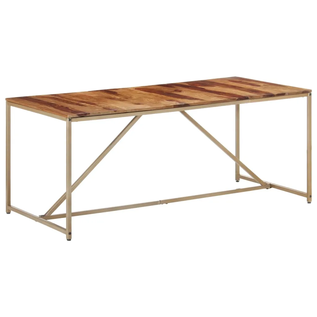 vidaXL Tavolo da Pranzo 180x90x76 cm in Legno Massello di Sheesham