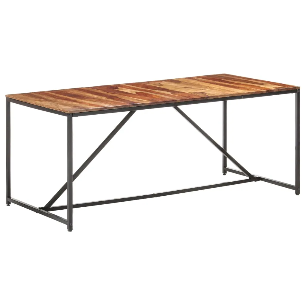 vidaXL Tavolo da Pranzo 180x90x76 cm in Legno Massello di Sheesham