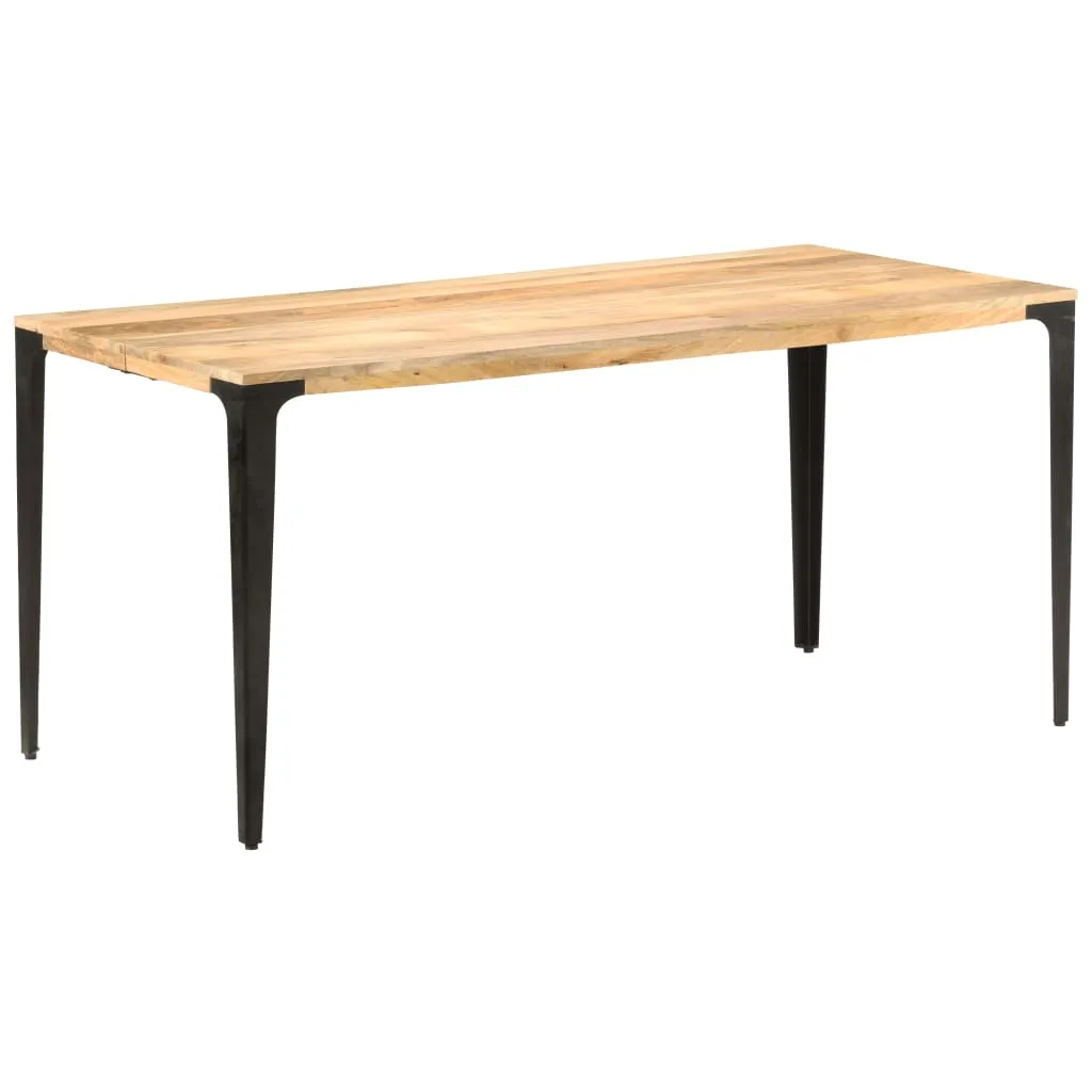 vidaXL Tavolo da Pranzo 160x80x76 cm in Legno Massello di Mango