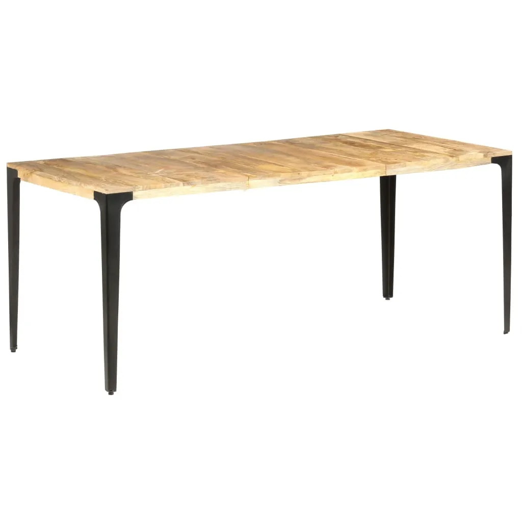 vidaXL Tavolo da Pranzo 180x90x76 cm in Legno Massello di Mango