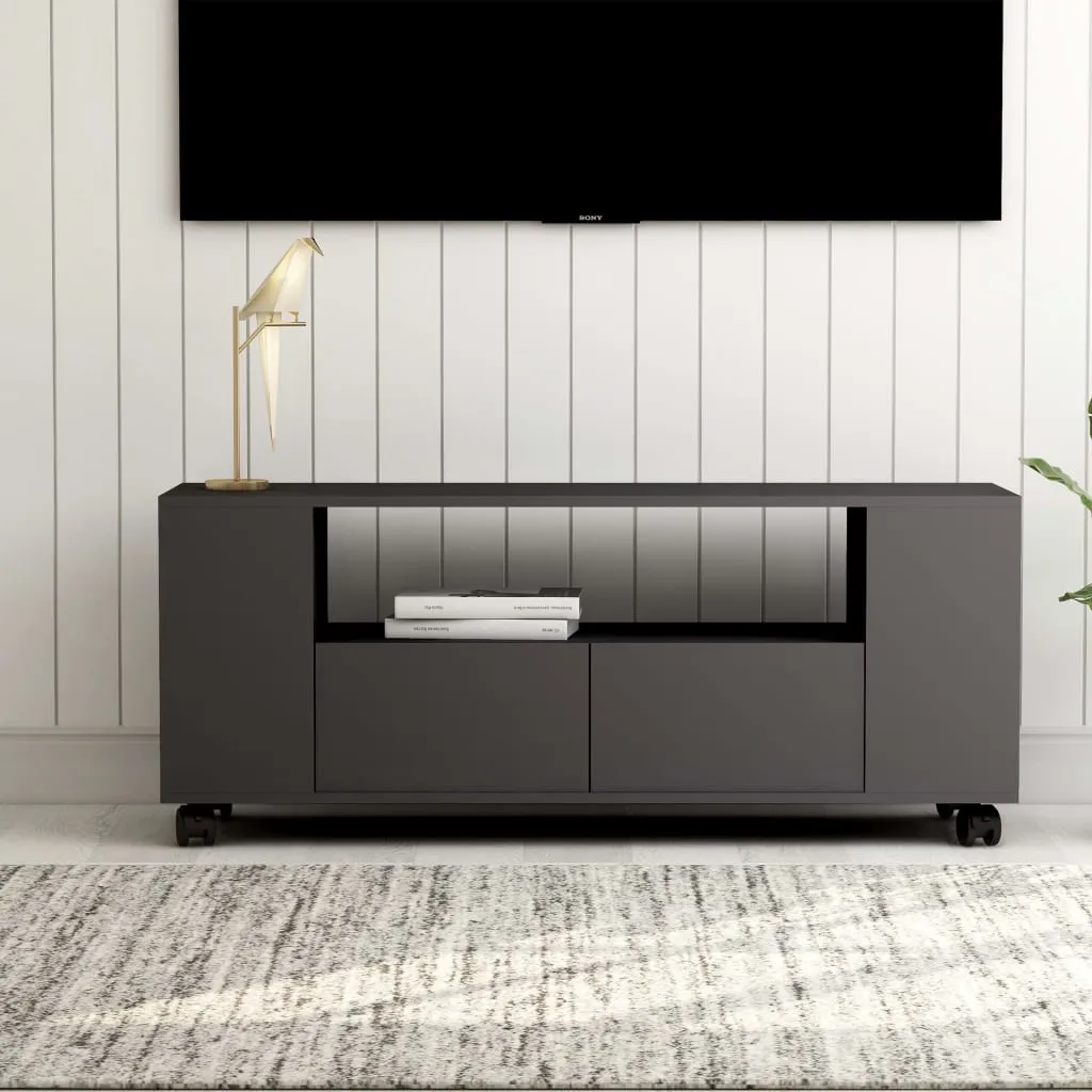 vidaXL Mobile Porta TV Grigio 120x35x48 cm in Legno Multistrato