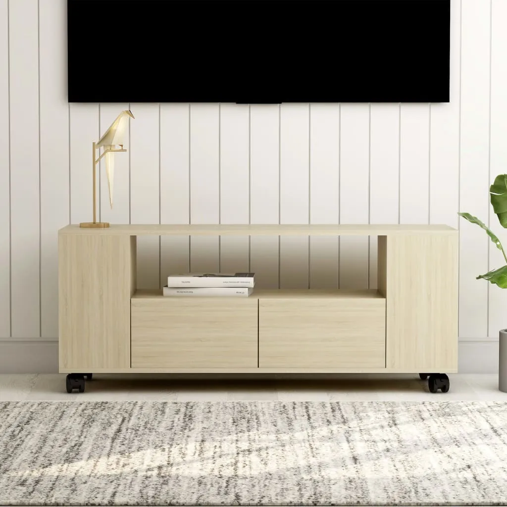 vidaXL Mobile per TV Rovere Sonoma 120x35x48 cm Legno Multistrato