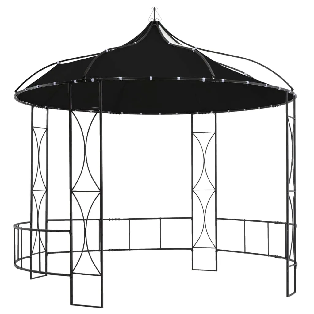 vidaXL Gazebo 300x290 cm Antracite Rotondo