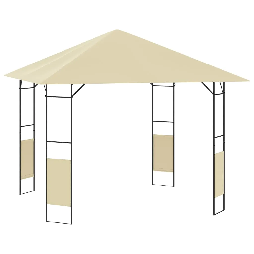 vidaXL Gazebo da Giardino 3x3x2,6 m Crema 160 g/m²