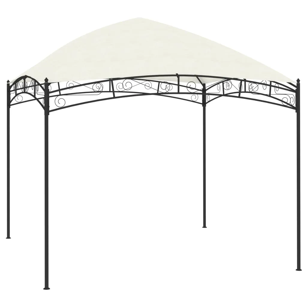 vidaXL Gazebo da Giardino 3x3 m Crema 180 g/m²