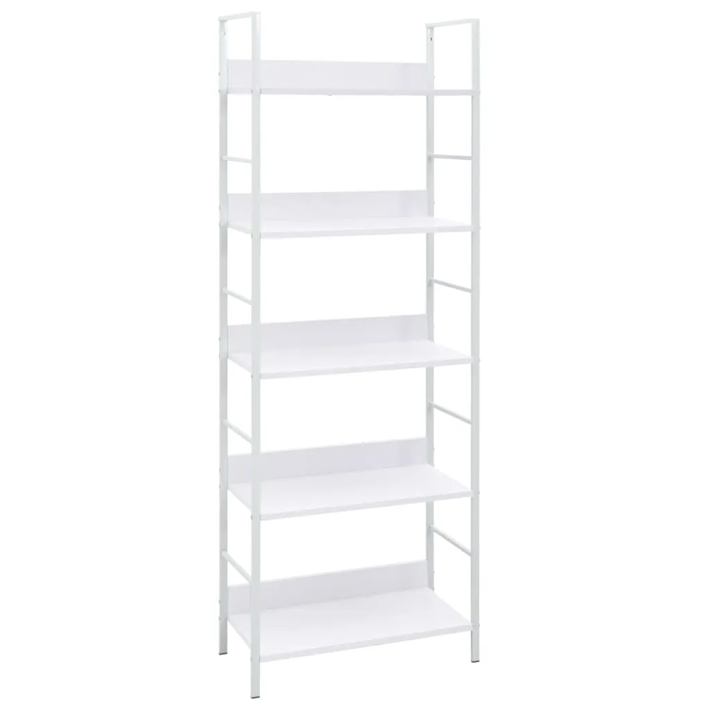 vidaXL Scaffale Libri 5 Ripiani Bianco 60x27,6x158,5 Legno Multistrato