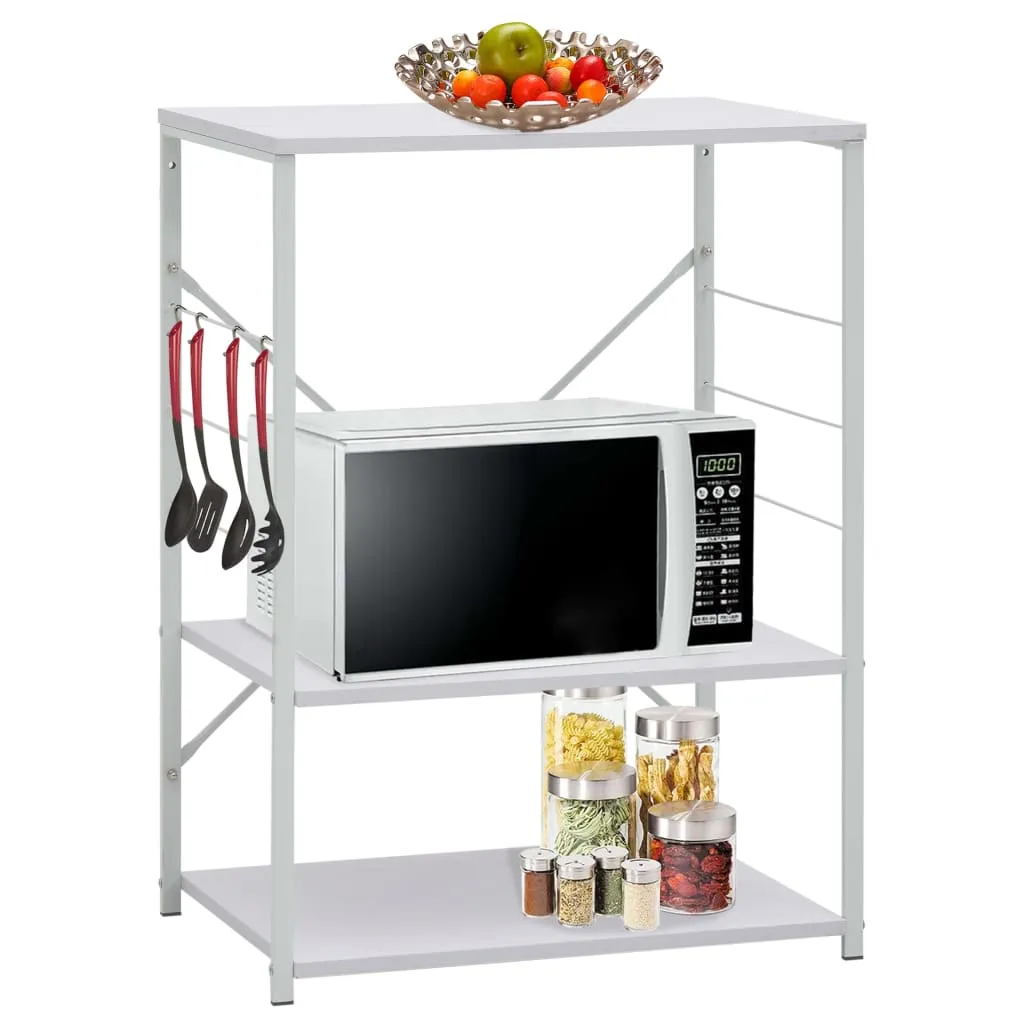 vidaXL Mobile per Microonde Bianco 60x39,6x79,5 cm Legno Multistrato