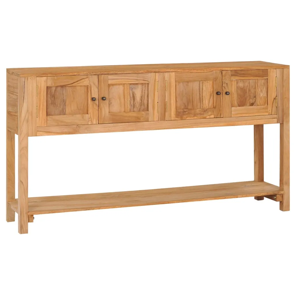 vidaXL Credenza 140x30x75 cm in Legno Massello di Teak