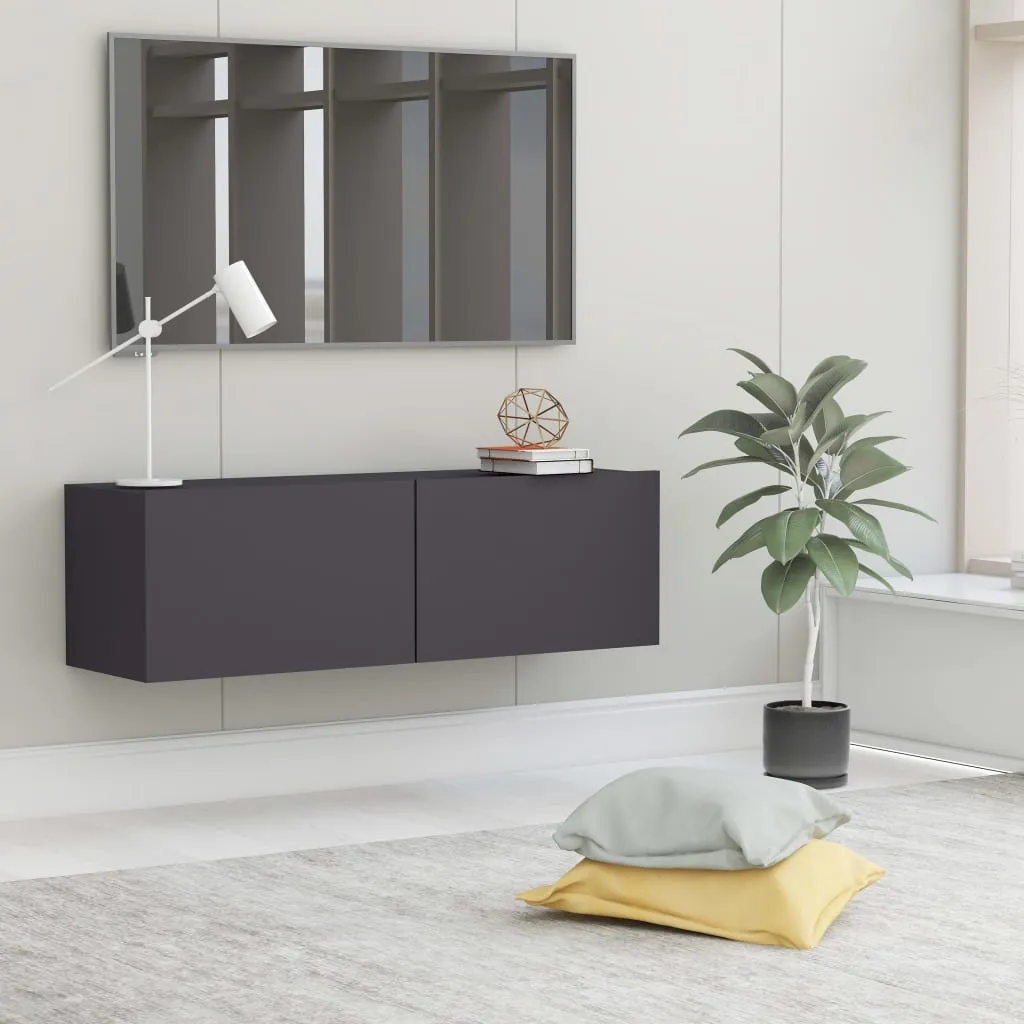 vidaXL Mobile Porta TV Grigio 100x30x30 cm in Legno Multistrato