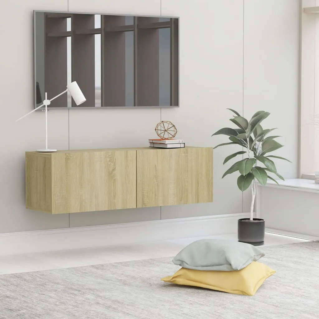 vidaXL Mobile Porta TV Rovere Sonoma 100x30x30 cm in Legno Multistrato