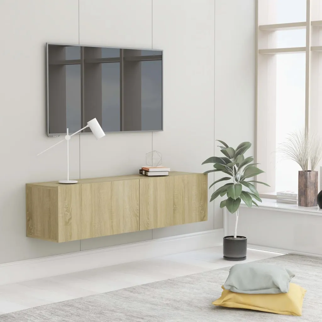 vidaXL Mobile Porta TV Rovere Sonoma 120x30x30 cm in Legno Multistrato