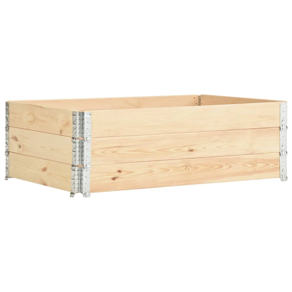 vidaXL Collari per Pallet 3 pz 50x150 cm in Legno Massello di Pino