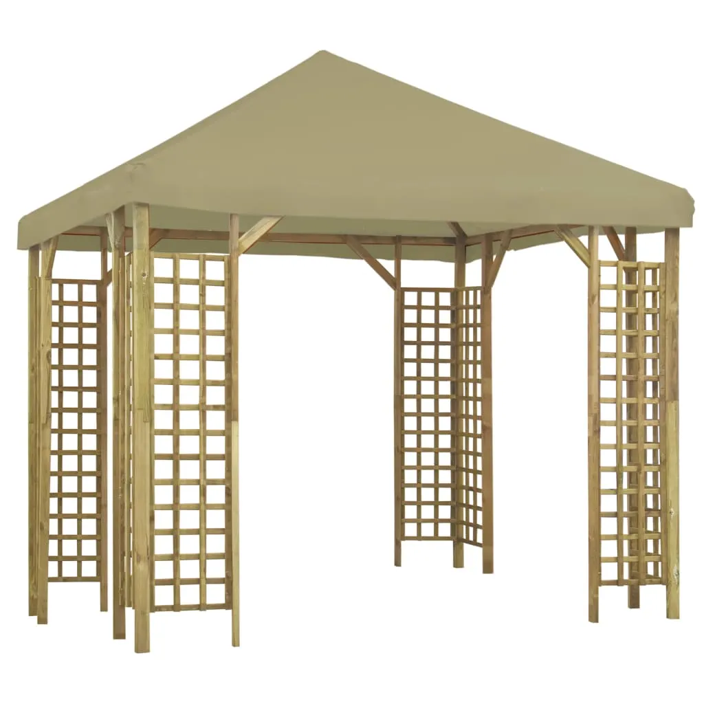 vidaXL Gazebo 3x3 m Beige