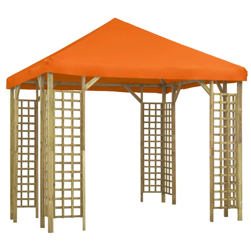 vidaXL Gazebo 3x3 m Arancione