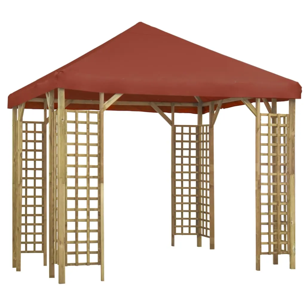 vidaXL Gazebo 3x3 m Terracotta