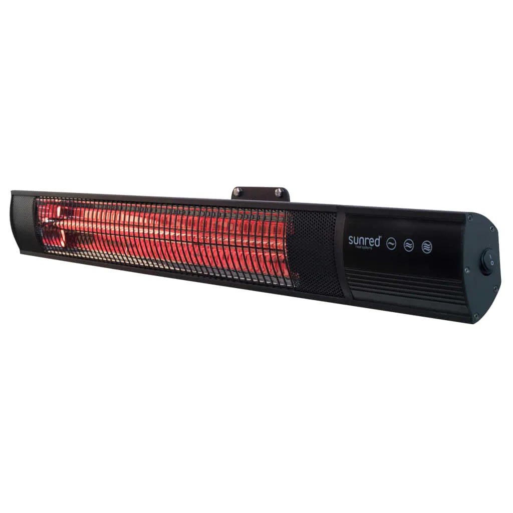 Sunred Radiatore a Parete Royal Diamond Dark 2500 W Carbonio Oro Rosa