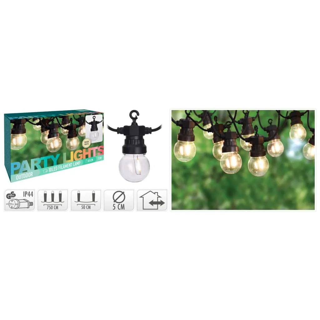 ProGarden Luci LED da Giardino 20 Lampadine 24 V