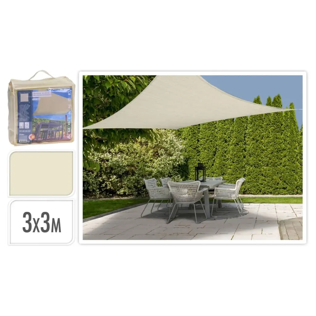 ProGarden Vela Parasole 3x3 m Avorio Quadrata