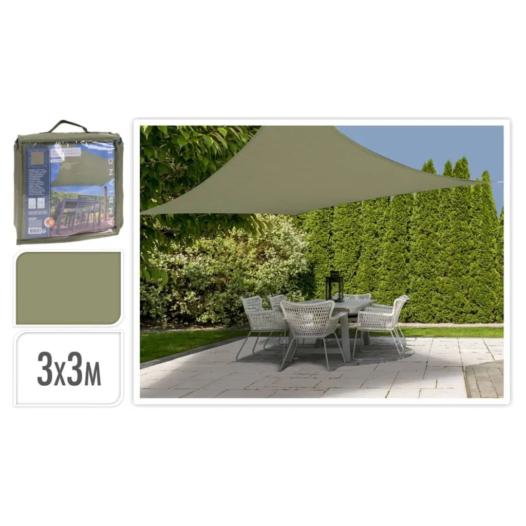 ProGarden Vela Parasole 3x3 m Verde Quadrata