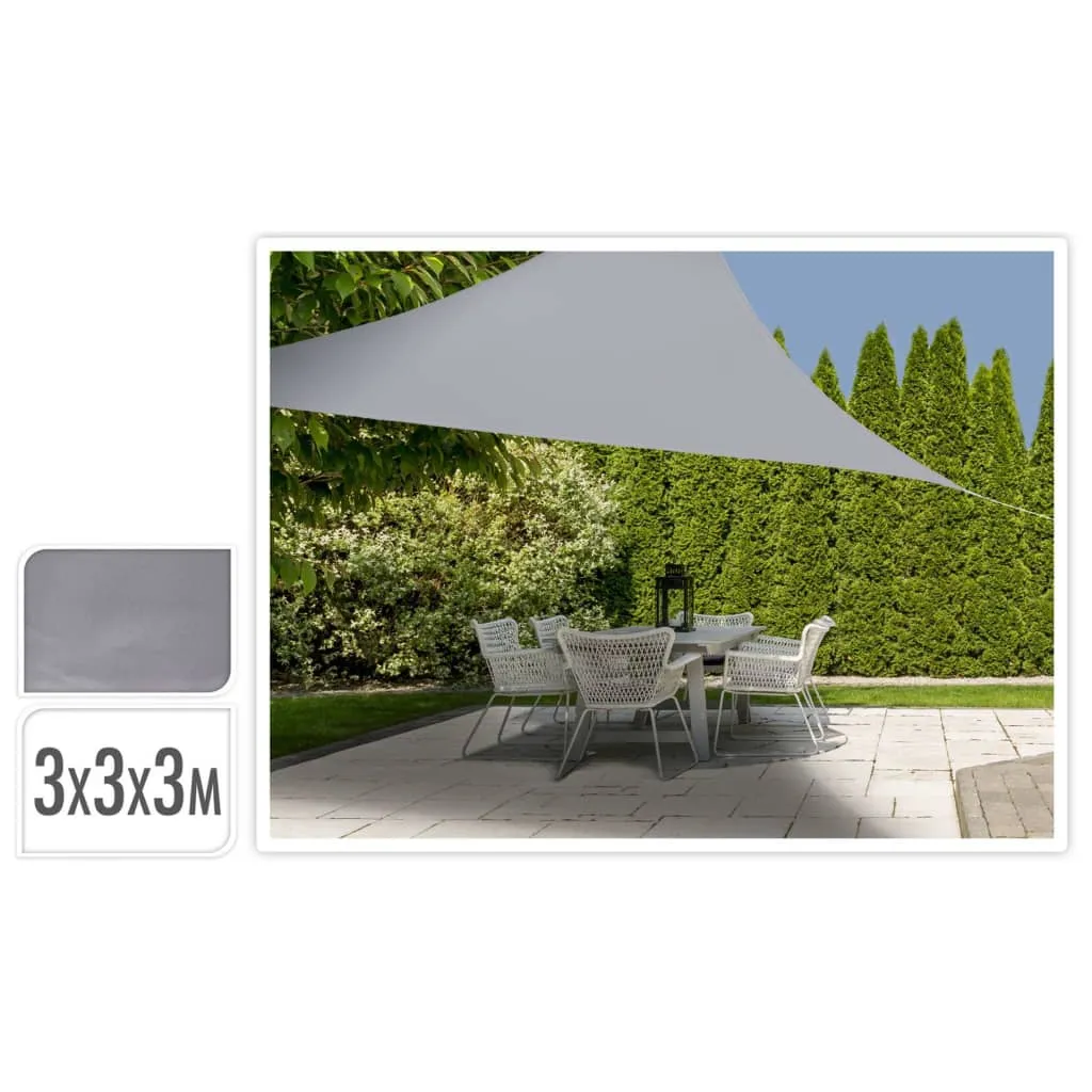 ProGarden Vela Parasole 3x3x3 m Grigio a Triangolo