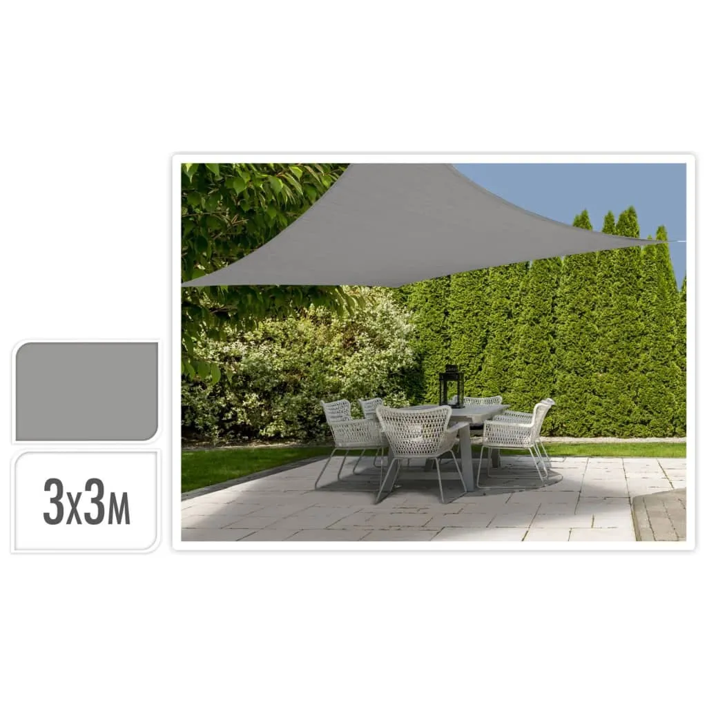 ProGarden Vela Parasole 3x3 m Grigia Quadrata