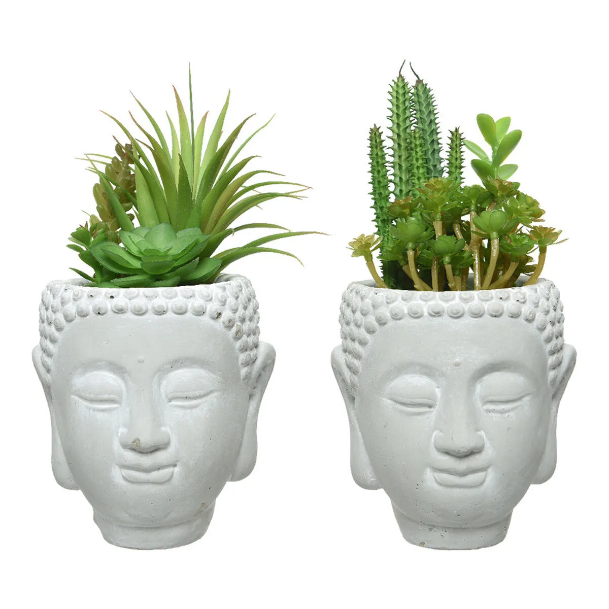 Pianta Decorativa PVC Ceramica Succulenta