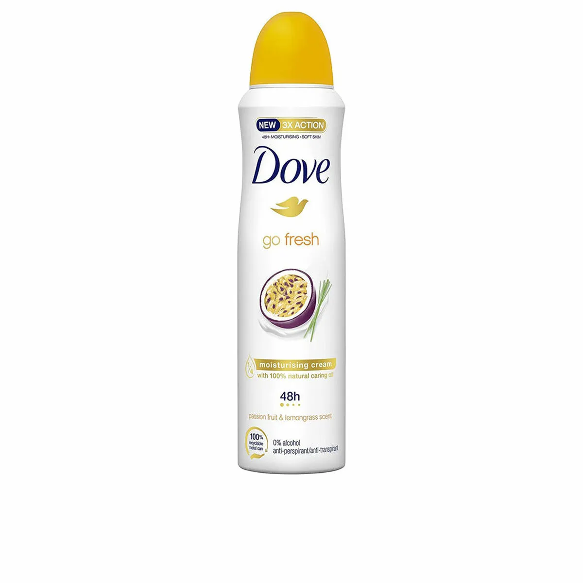 Deodorante Spray Dove Go Fresh Limone Frutto della Passione 200 ml