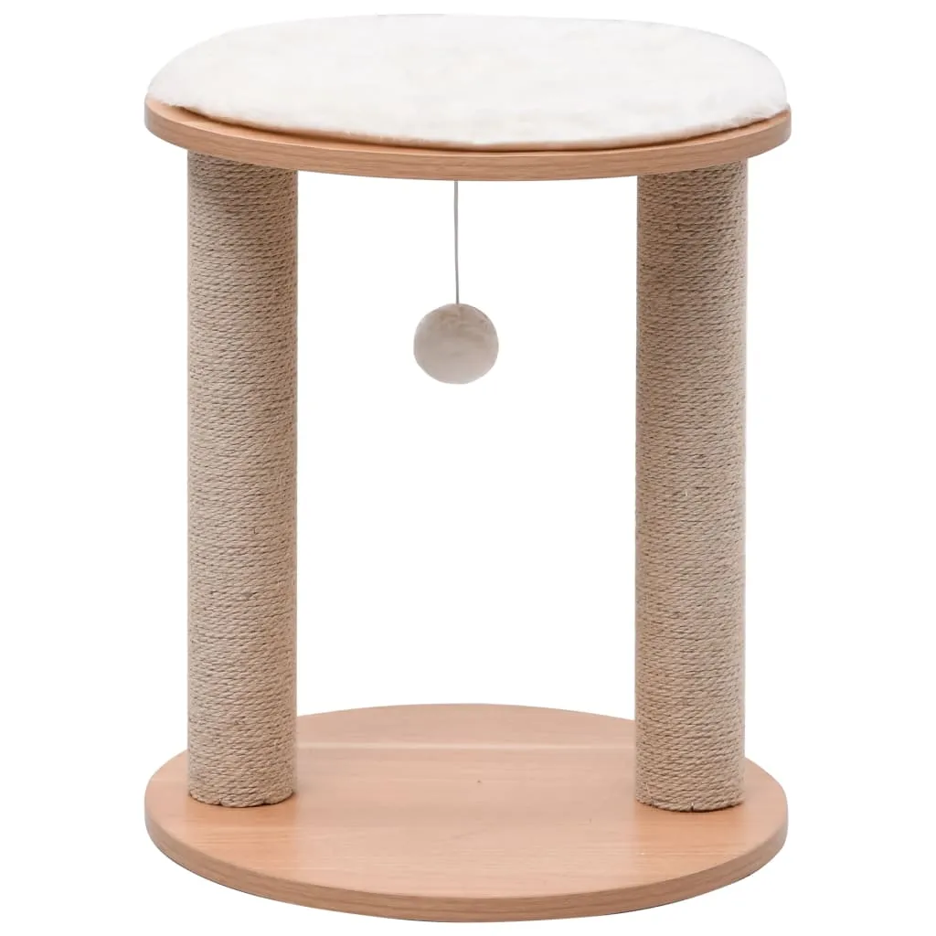 vidaXL Albero per Gatti Piccolo con Pali Tiragraffi in Sisal 44 cm