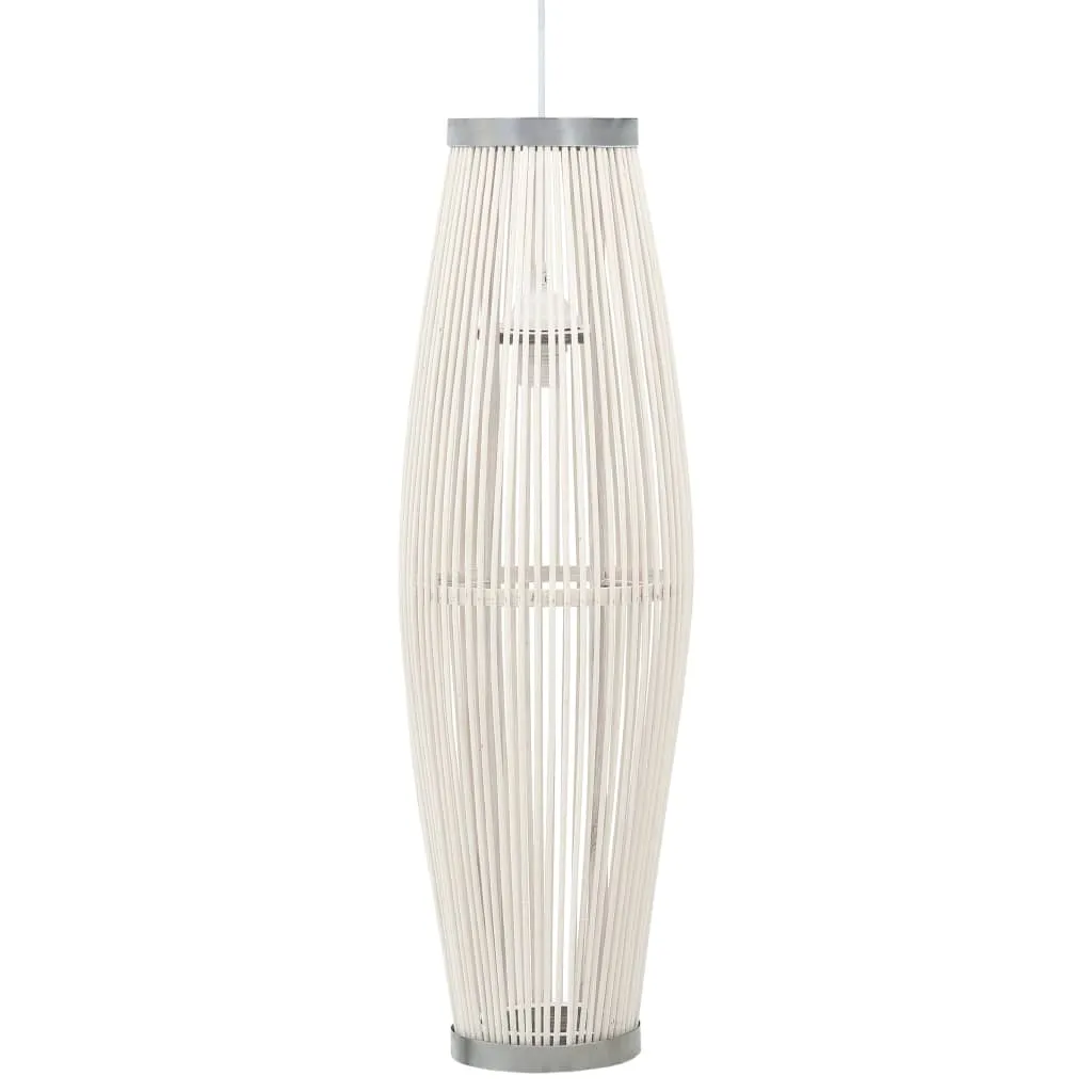 vidaXL Lampadario da Soffitto Bianco in Salice 40 W 27x68 cm Ovale E27