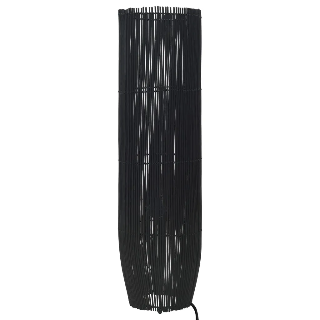 vidaXL Lampada da Pavimento in Salice Nera 52 cm E27