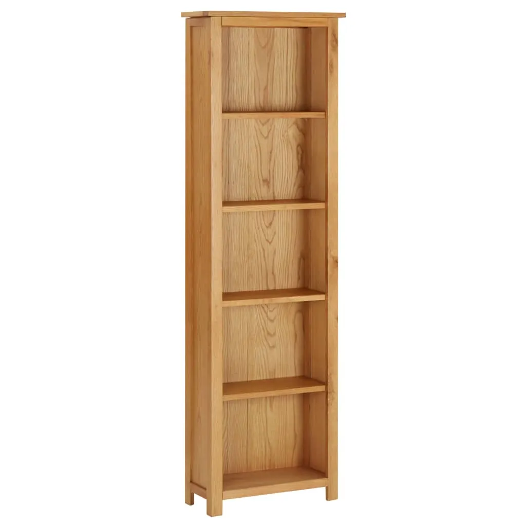 vidaXL Libreria Stretta 52x22,5x170 cm in Massello di Rovere