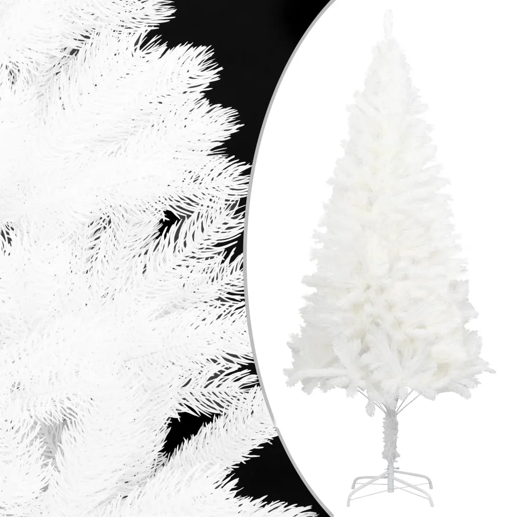 vidaXL Albero di Natale Artificiale con Aghi Realistici Bianco 120 cm