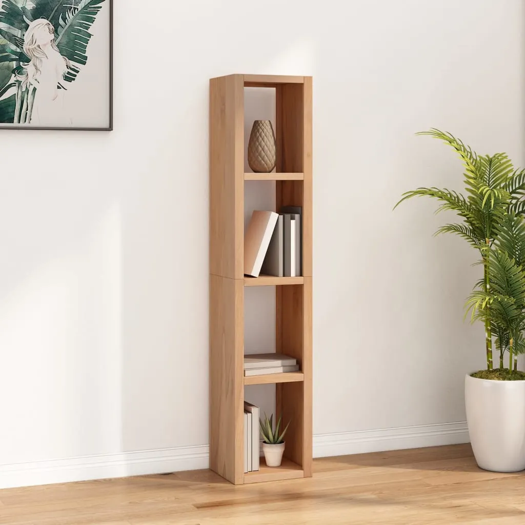 vidaXL Libreria 35x30x168 cm in Legno Massello di Teak