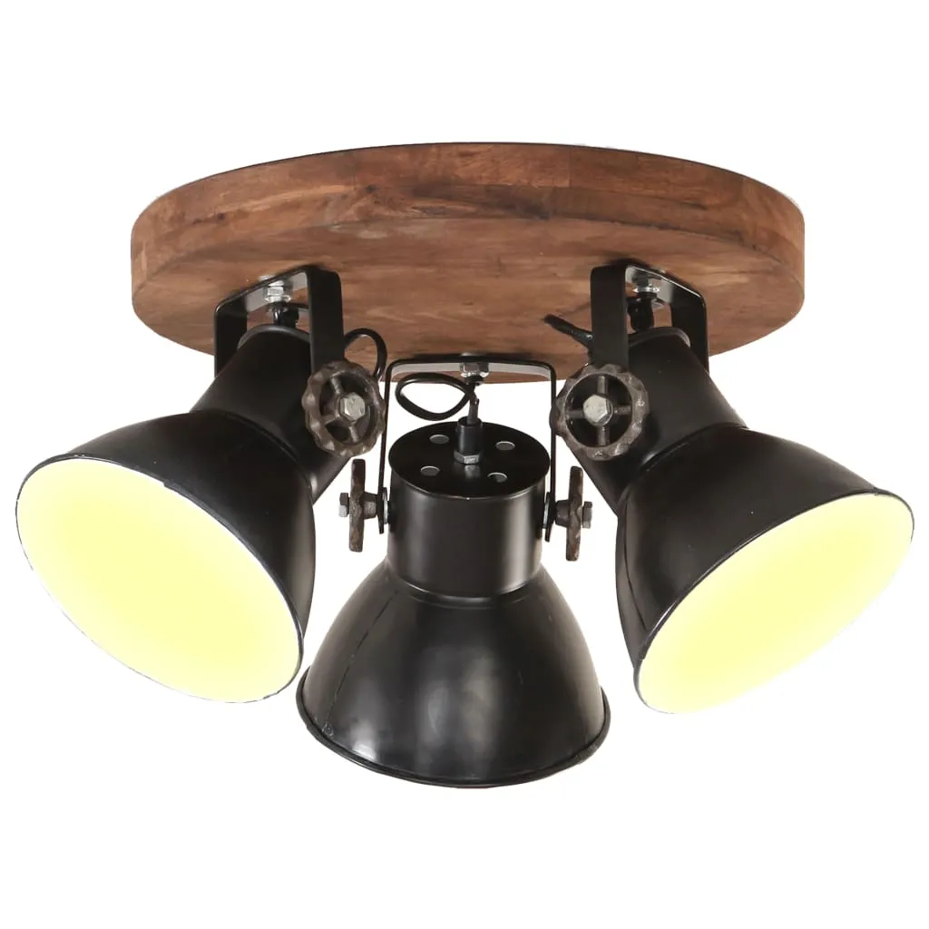 vidaXL Lampada a Sospensione Industriale 25 W Nero 42x27 cm E27