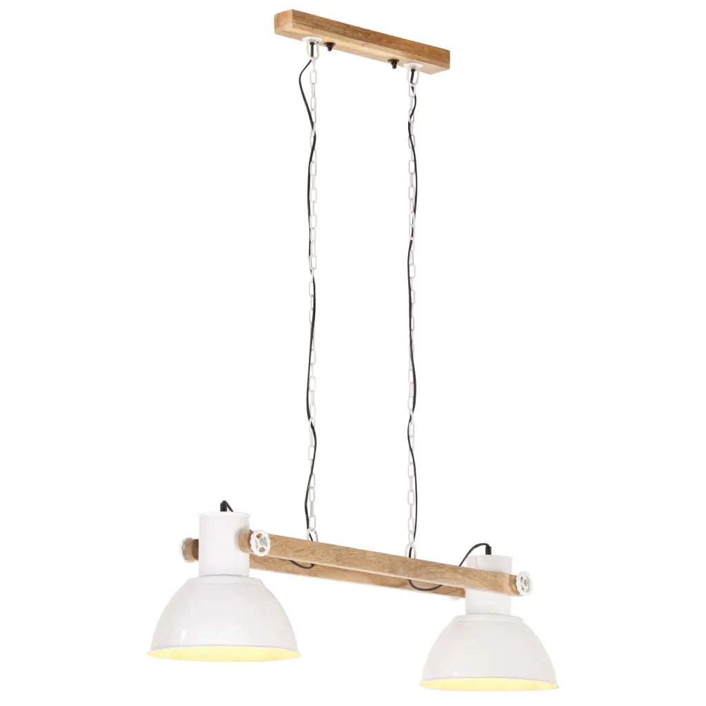 vidaXL Lampada a Sospensione Industriale 25 W Bianca 109 cm E27