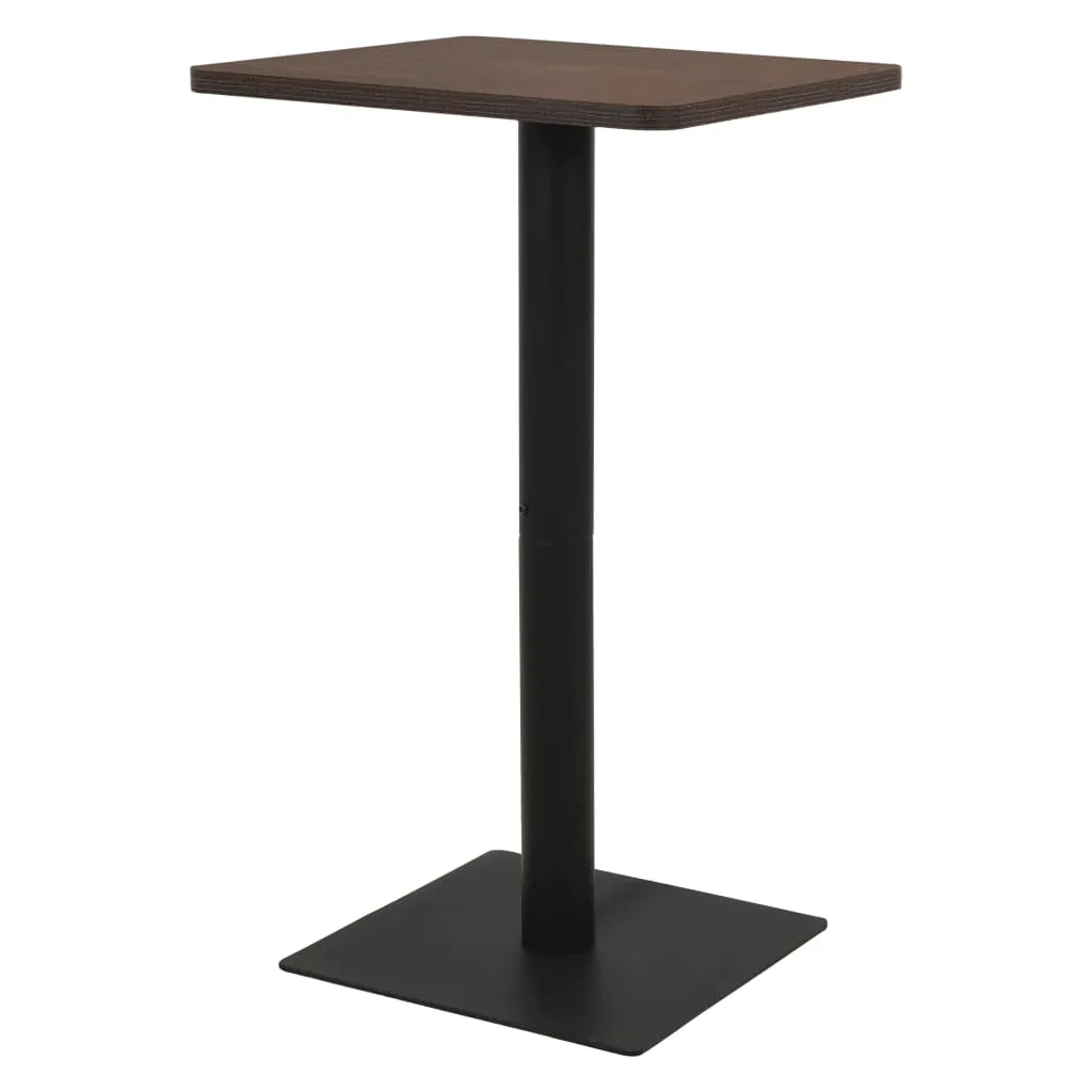 vidaXL Tavolo da Bistrot Cenere Scuro 70x70x107 cm