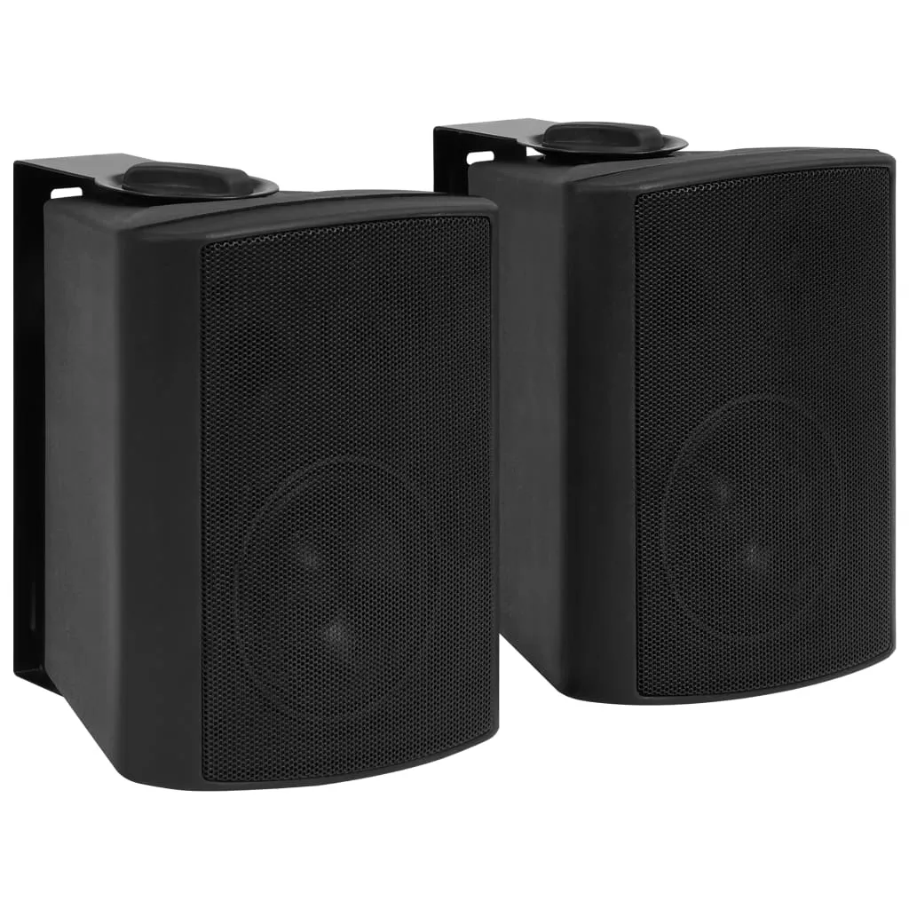 vidaXL Altoparlanti Stereo da Parete 2 pz Neri Interni Esterni 80 W