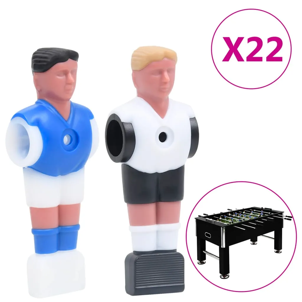 vidaXL Giocatori Calcio Balilla 22 pz per Asta da 15,9 mm