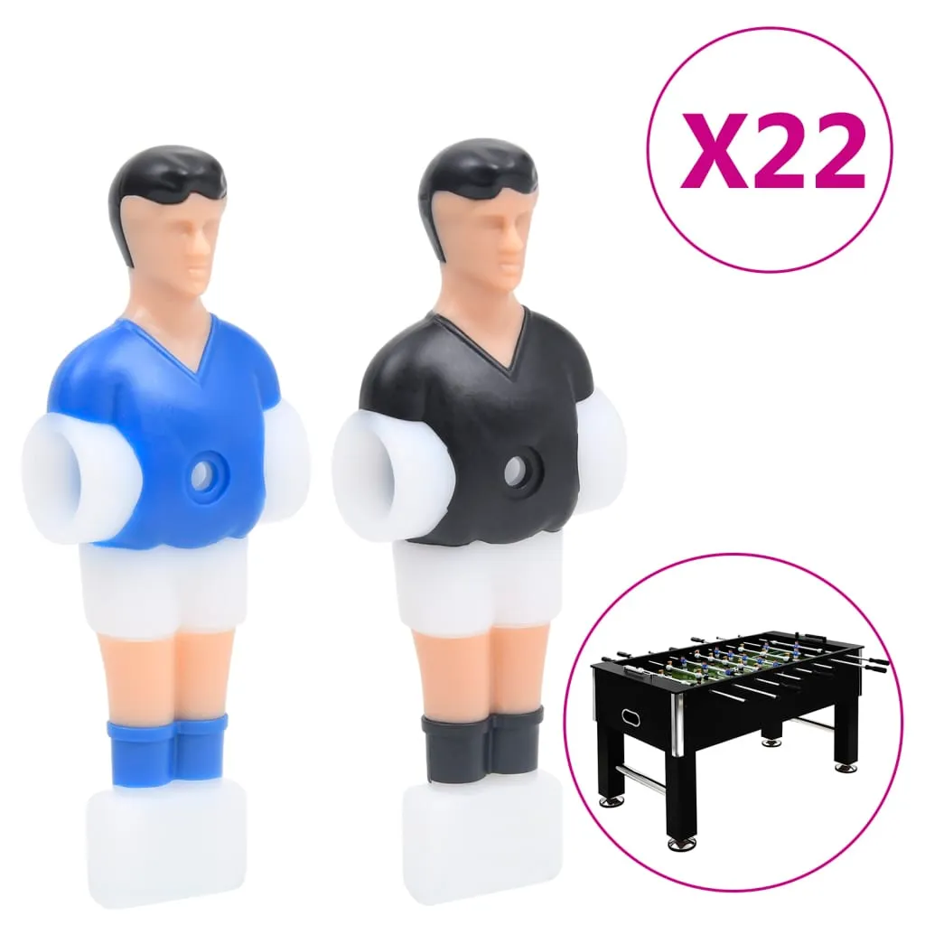 vidaXL Giocatori Calcio Balilla 22 pz per Asta da 12,7 mm