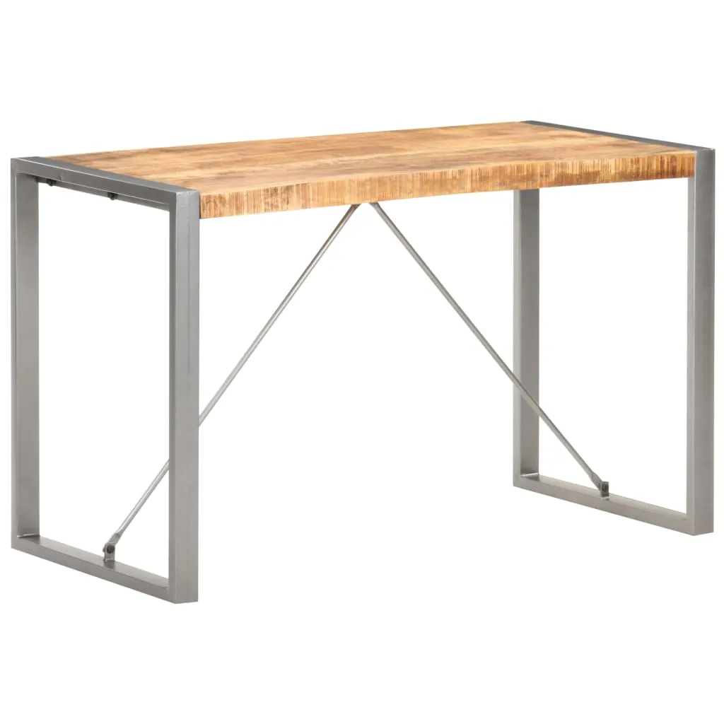 vidaXL Tavolo da Pranzo 120x60x75 cm in Legno Massello di Mango Grezzo