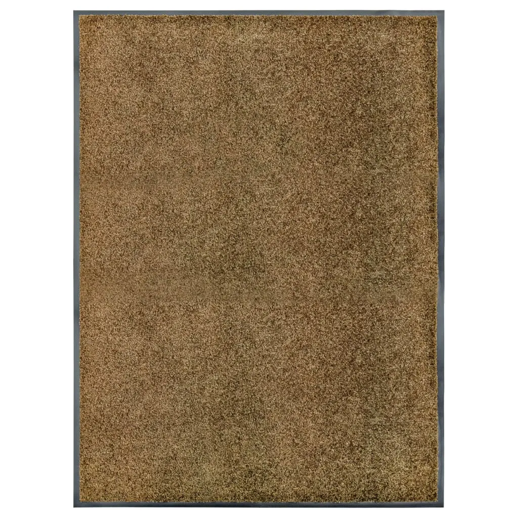 vidaXL Zerbino Lavabile Marrone 90x120 cm