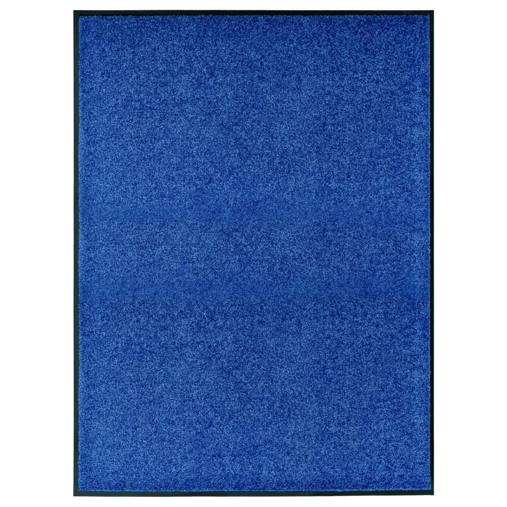 vidaXL Zerbino Lavabile Blu 90x120 cm