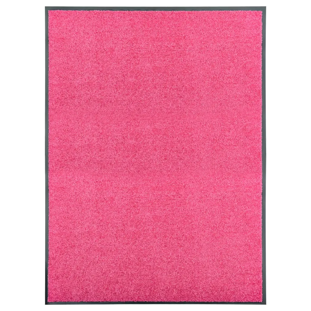 vidaXL Zerbino Lavabile Rosa 90x120 cm